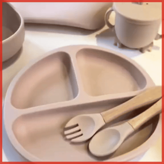 SET ALIMENTACION SILICONA BEBE