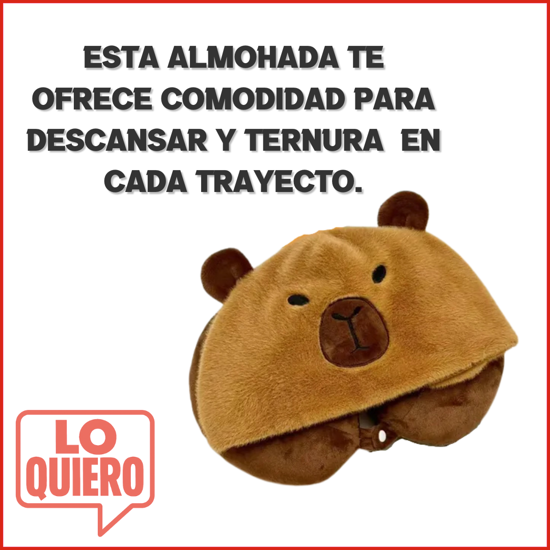 ALMOHADA VIAJERA CAPIBARA