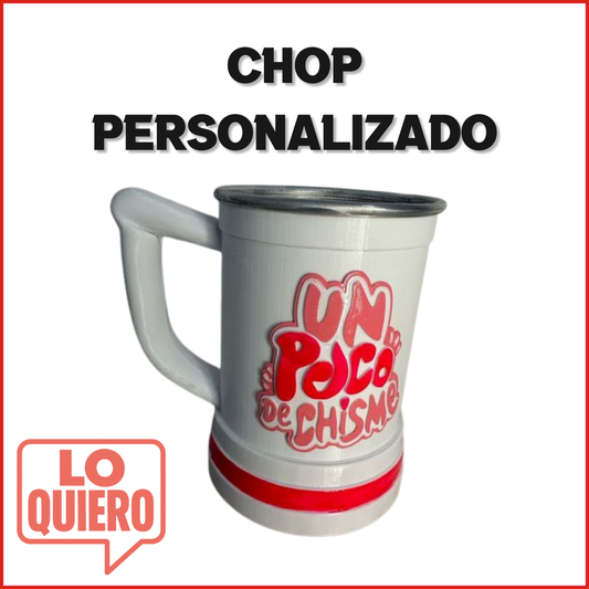 VASO CHOP 3D PERSONALIZABLE - LO QUIERO