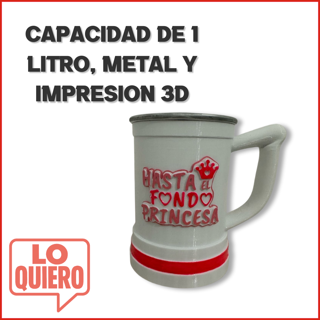 VASO CHOP 3D PERSONALIZABLE - LO QUIERO
