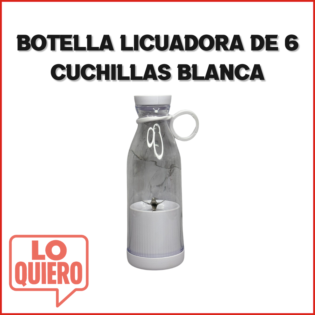 BOTELLA LICUADORA DE 6 CUCHILLAS