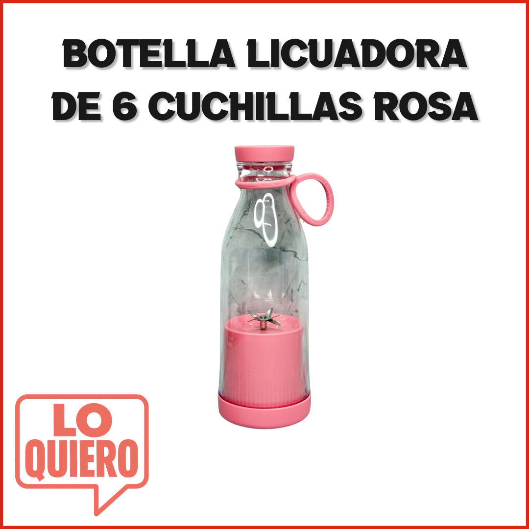 BOTELLA LICUADORA DE 6 CUCHILLAS