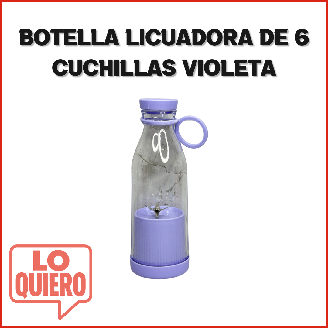 BOTELLA LICUADORA DE 6 CUCHILLAS