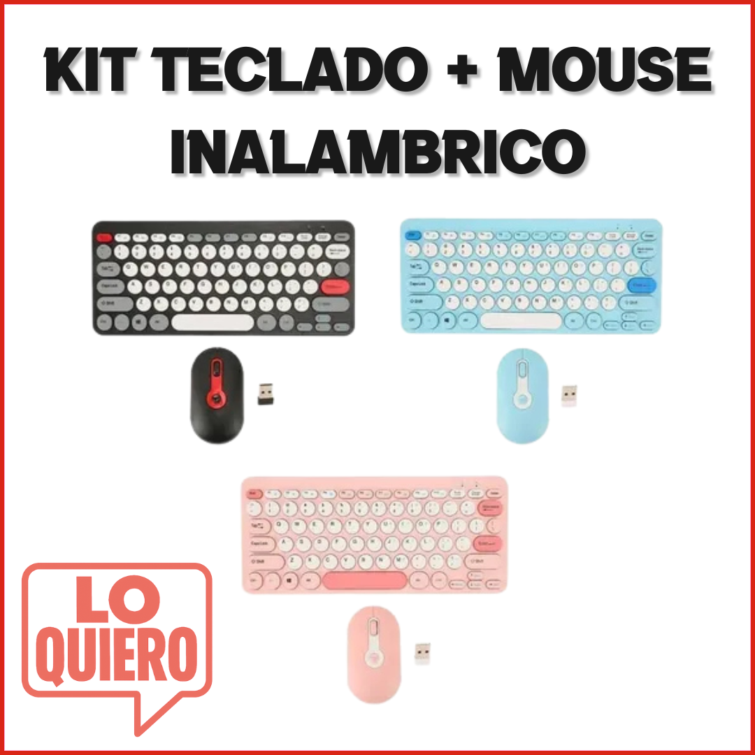 KIT TECLADO + MOUSE INALAMBRICO