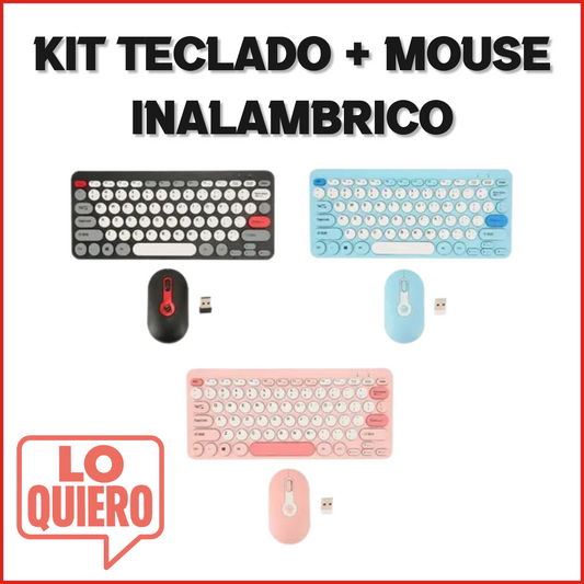 KIT TECLADO + MOUSE INALAMBRICO