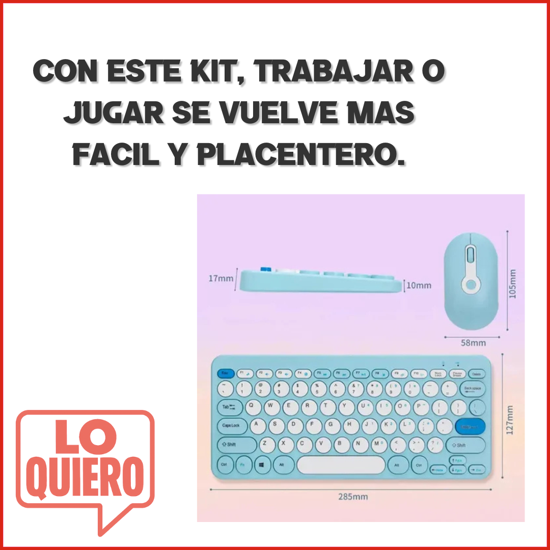 KIT TECLADO + MOUSE INALAMBRICO