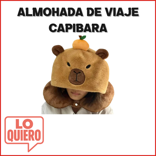 ALMOHADA VIAJERA CAPIBARA
