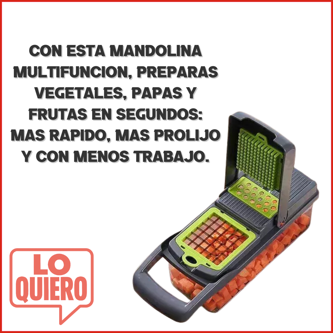 MANDOLINA RALLADORA 16 PIEZAS