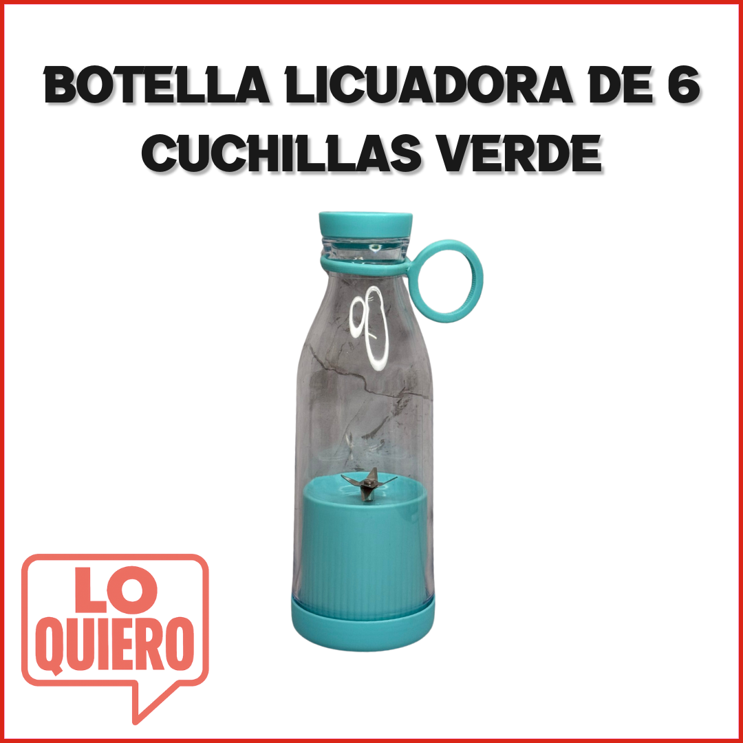 BOTELLA LICUADORA DE 6 CUCHILLAS